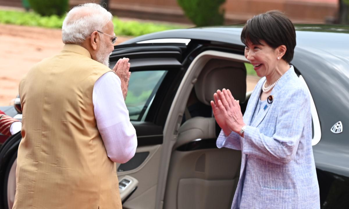 Takaichi’s ‘brotherly’ embrace of Modi contradicted by a reported ban on local tap water, exposing Japan’s hypocrisy and contempt for India: observer - Global Times