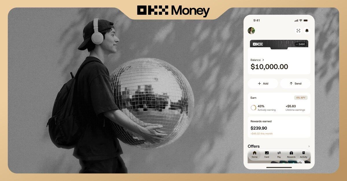 OKX Launches OKX Money App With 10% Yield And Stablecoin Card Payments