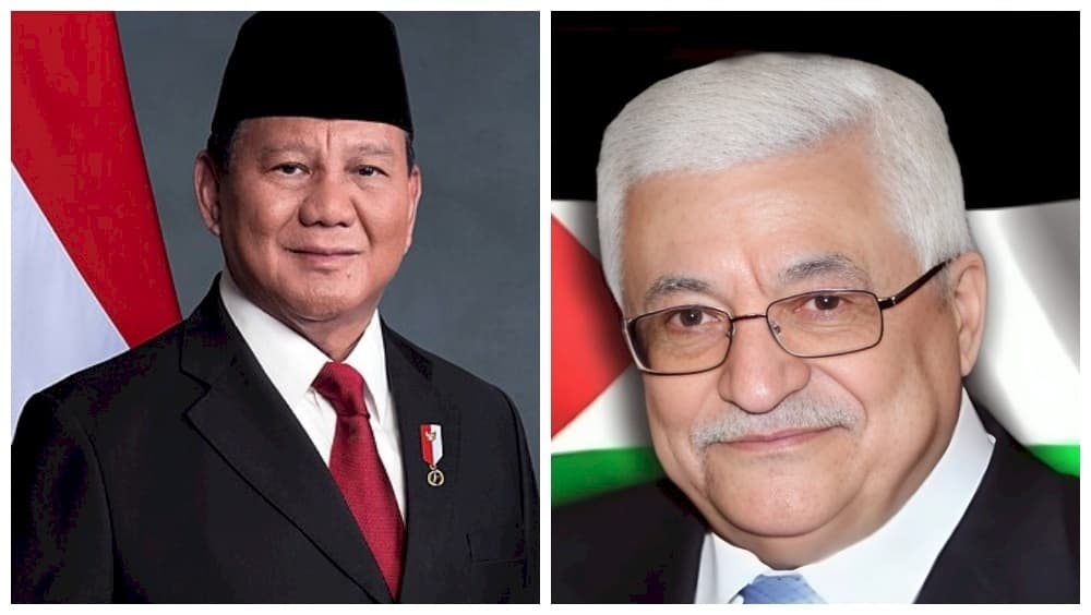 President Abbas receives phone call from Indonesian counterpart