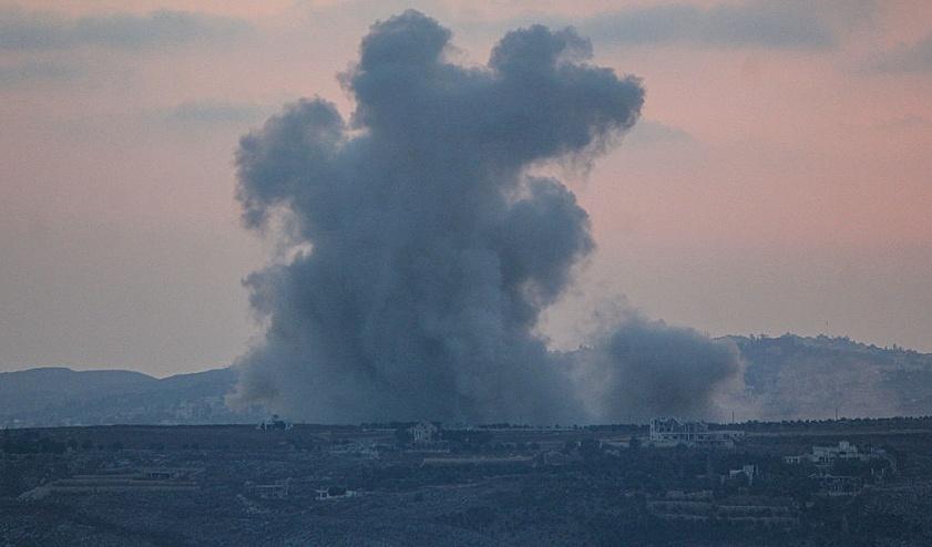 Israeli Airstrikes Bomb Ali Al-Taher Heights And Kfarman Outskirts In Southern Lebanon