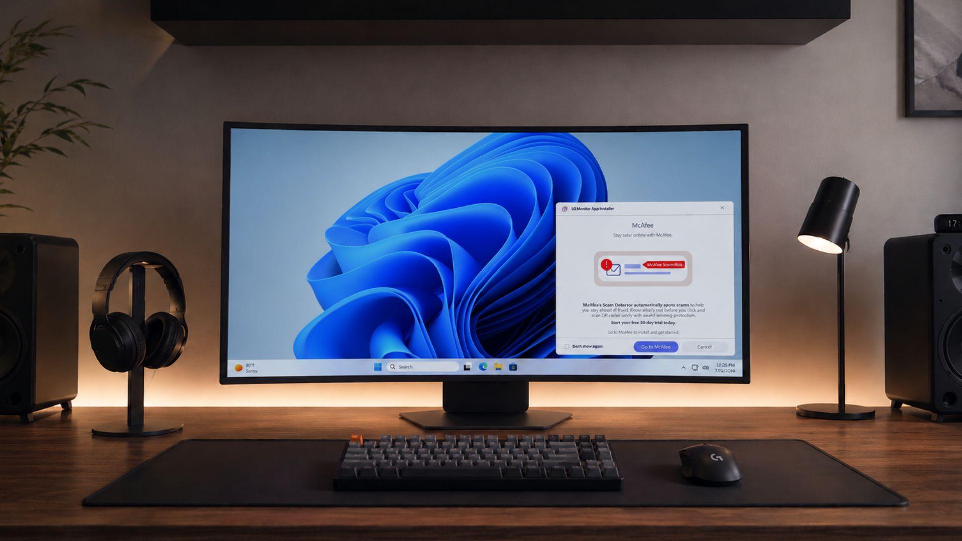 Microsoft Forces LG To Disable McAfee Pop-Up Ads On Windows 11 UltraGear Monitors
