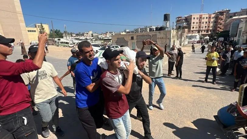 Israeli Airstrike Near Bakery in Deir al-Balah Kills Hussam Nusair and Tayyem Hamdan