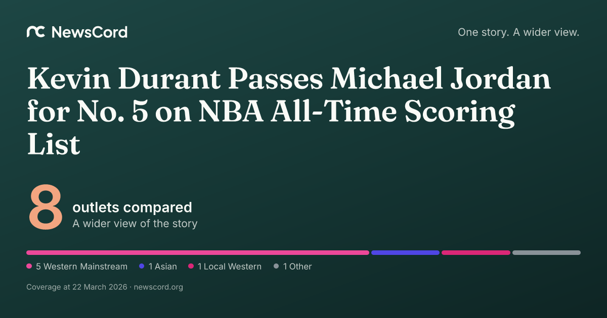 Kevin Durant Passes Michael Jordan for No. 5 on NBA All-Time Scoring ...
