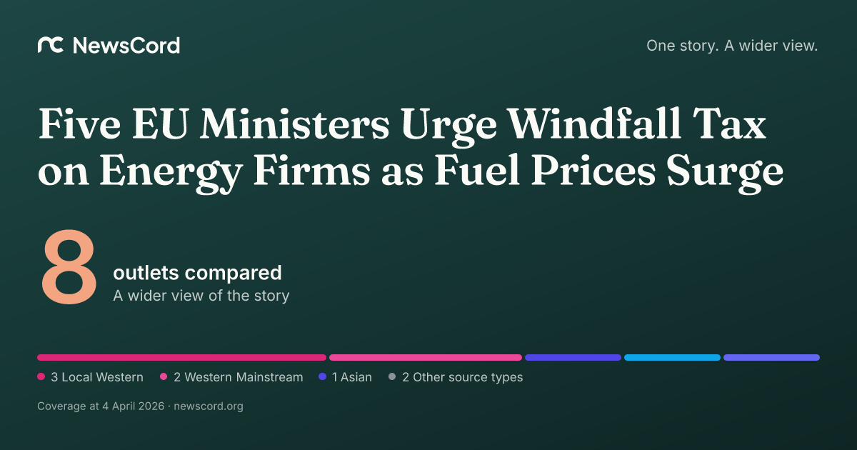 Five EU Ministers Urge Windfall Tax on Energy Firms as Fuel Prices ...