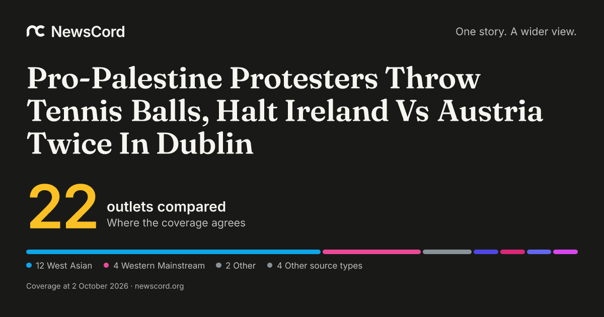 Pro-Palestine Protesters Throw Tennis Balls, Halt Ireland Vs Austria ...
