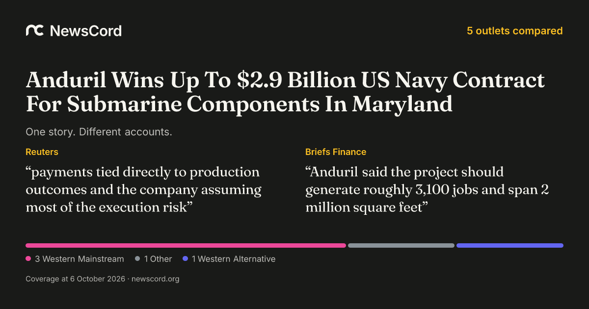 Anduril Wins Up To $2.9 Billion US Navy Contract For Submarine ...