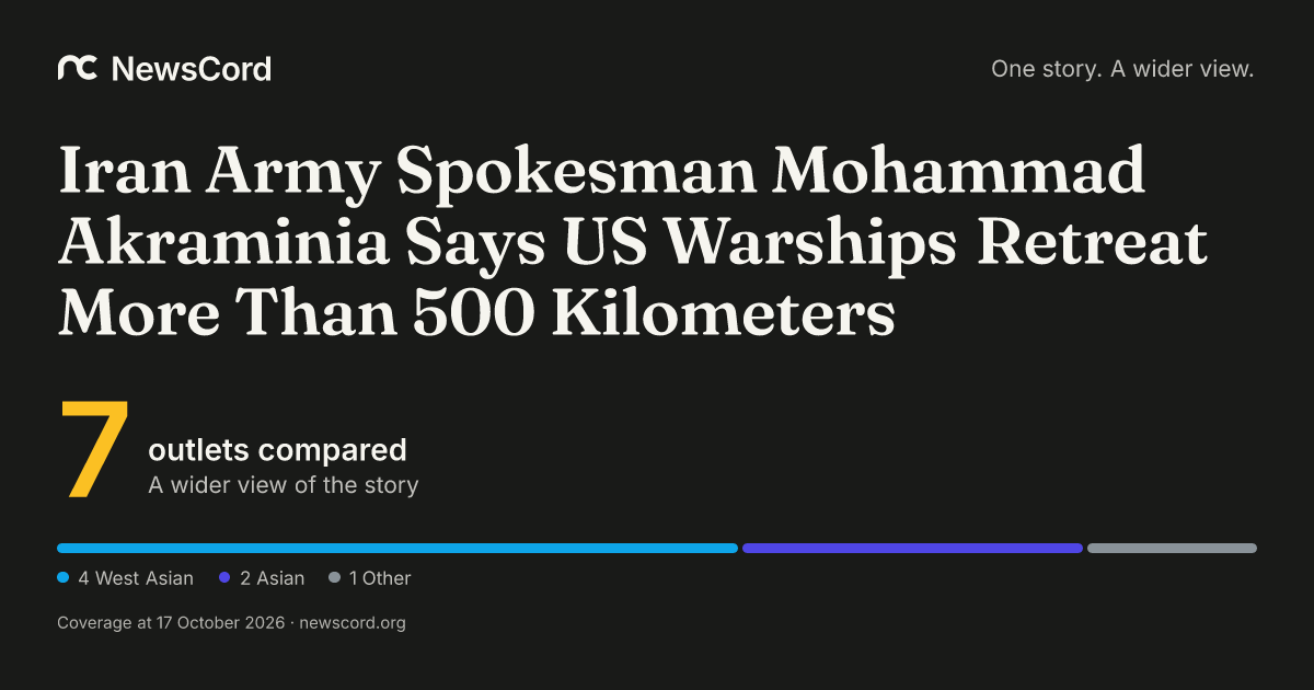Iran Army Spokesman Mohammad Akraminia Says US Warships Retreat More ...