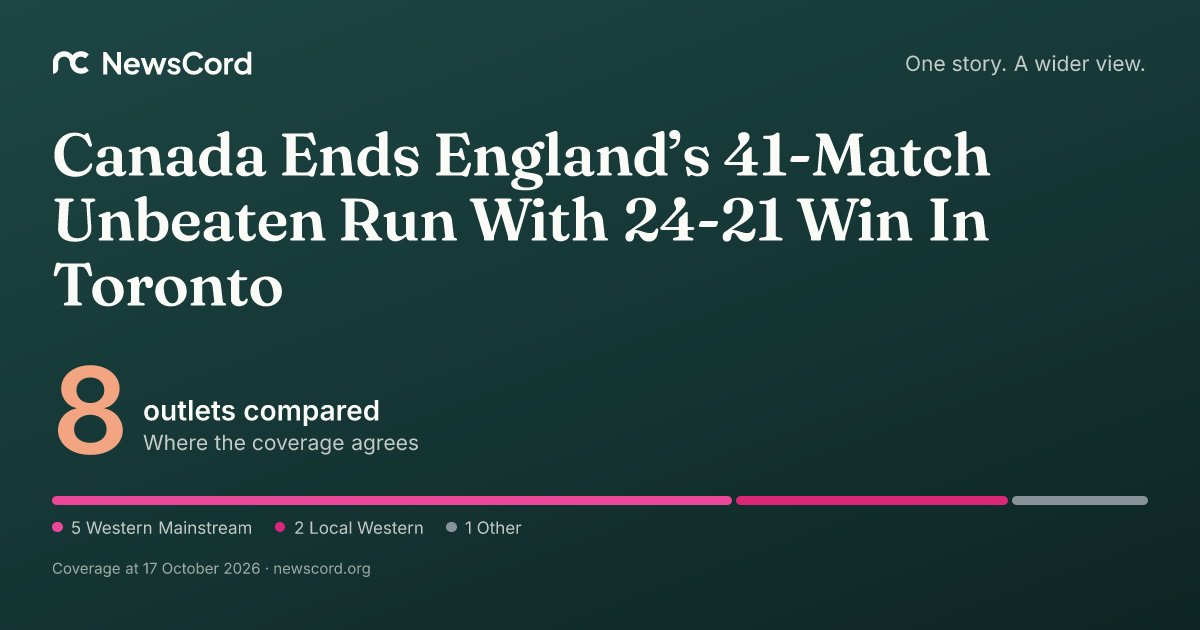 Canada Ends England’s 41-Match Unbeaten Run With 24-21 Win In Toronto ...