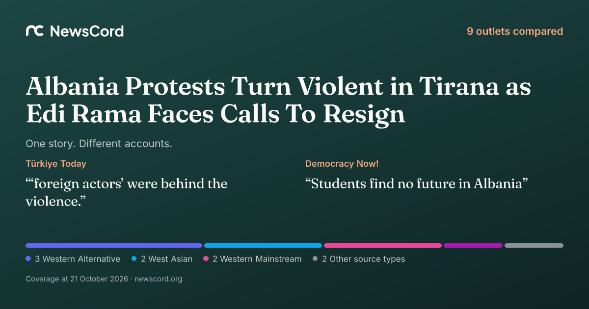 Albania Protests Turn Violent in Tirana as Edi Rama Faces Calls To ...