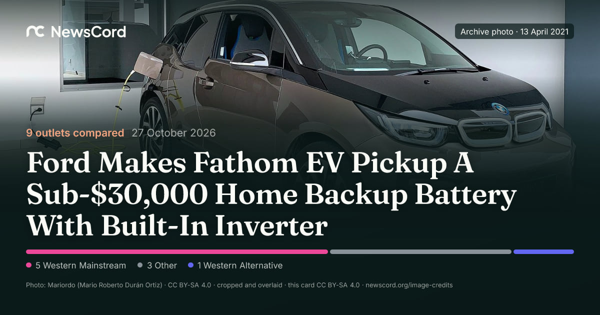 Ford Makes Fathom EV Pickup A Sub-$30,000 Home Backup Battery With Built-In Inverter: how 9 outlets framed it