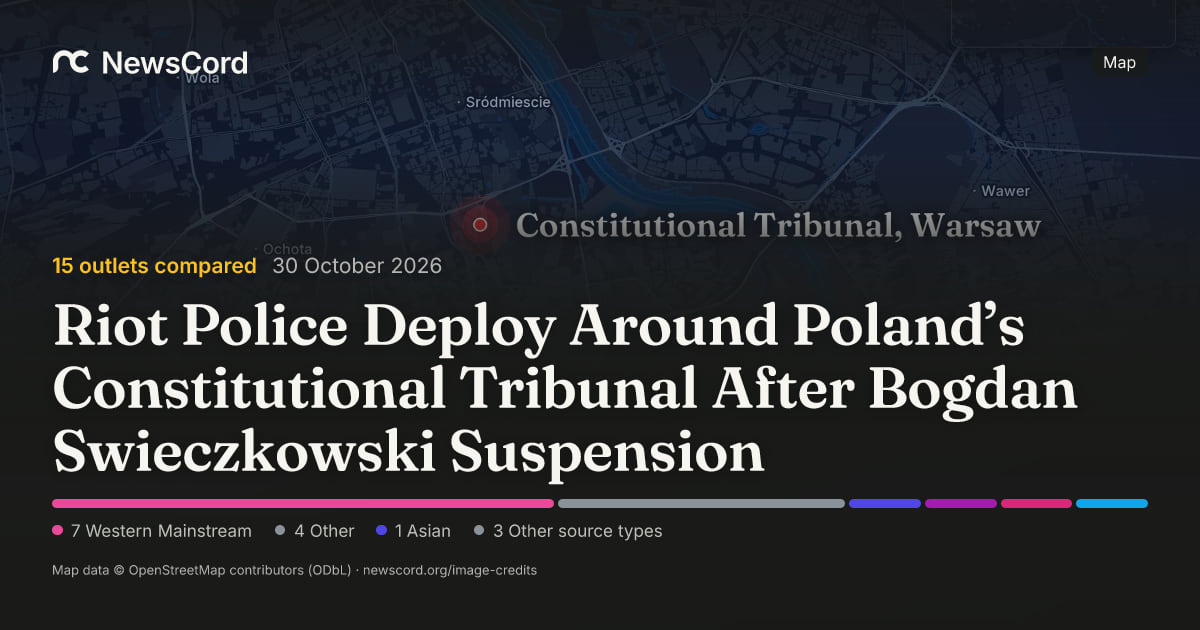 Riot Police Deploy Around Poland’s Constitutional Tribunal After Bogdan Swieczkowski Suspension
