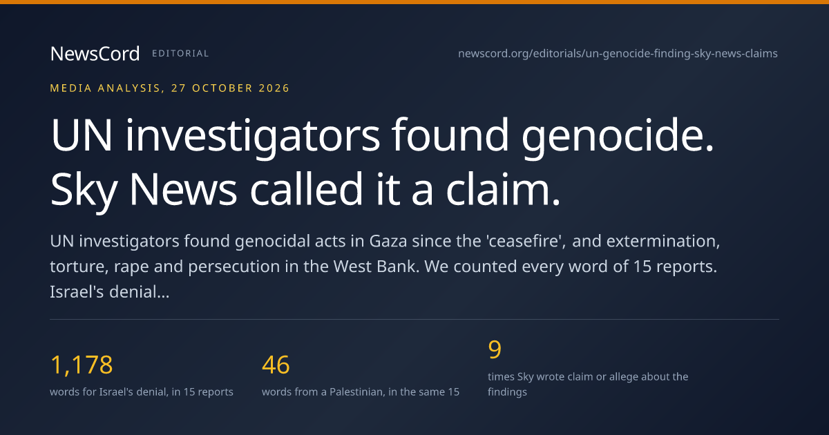 UN inquiry says Israel kept committing genocide in Gaza after truce